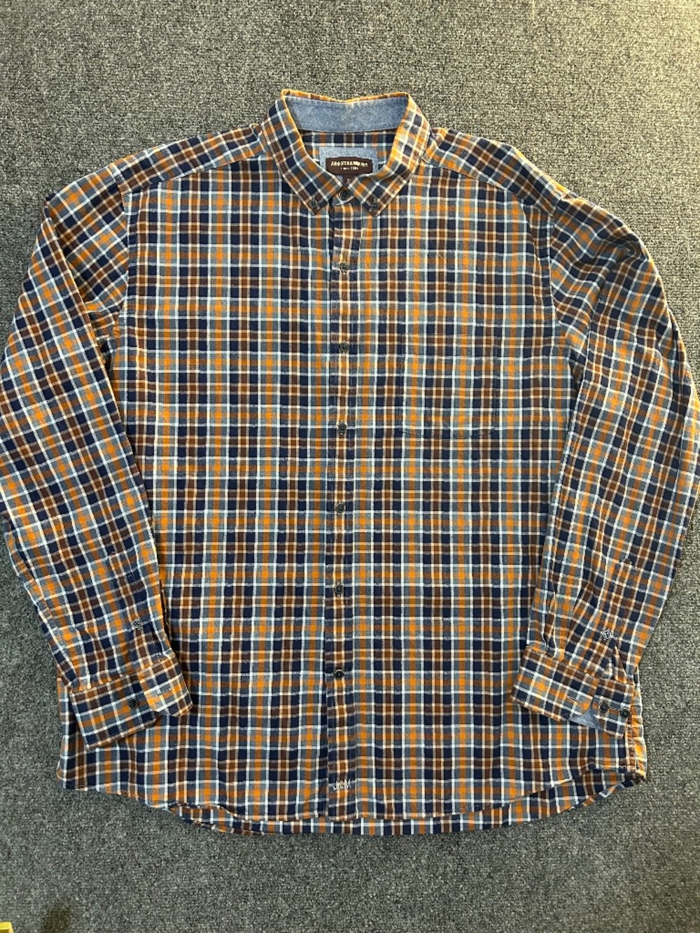 Johnston & Murphy Men’s Plaid Long Sleeve Button Up Size XXL